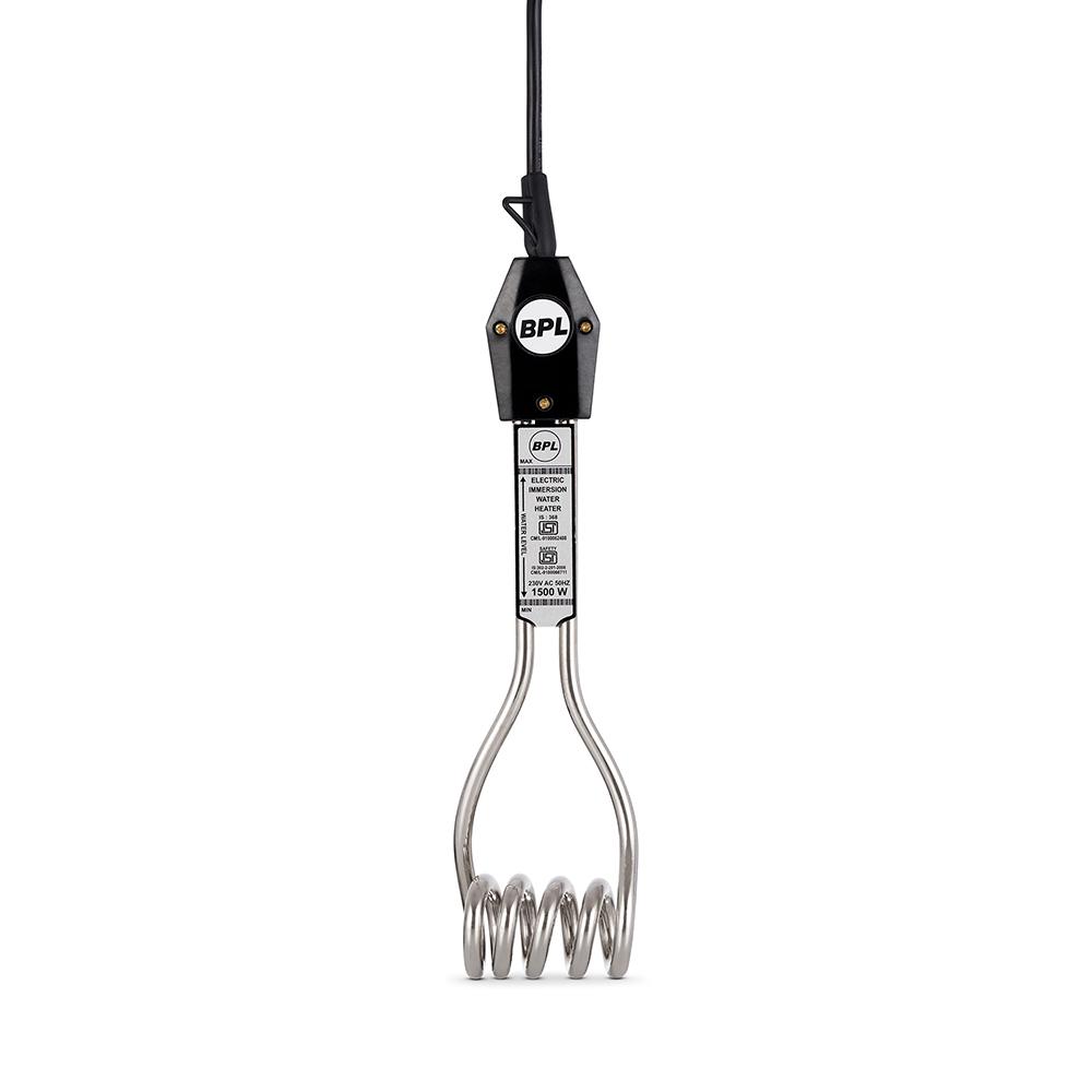BPL Immersion Water Heater 1500 W, BIMH1500, Black