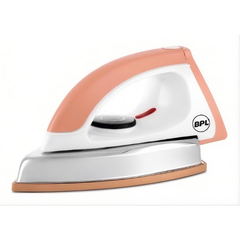 BPL BDIS0007 Heavy Weight Dry Iron 1000 W, Non-Stick, White & Brown