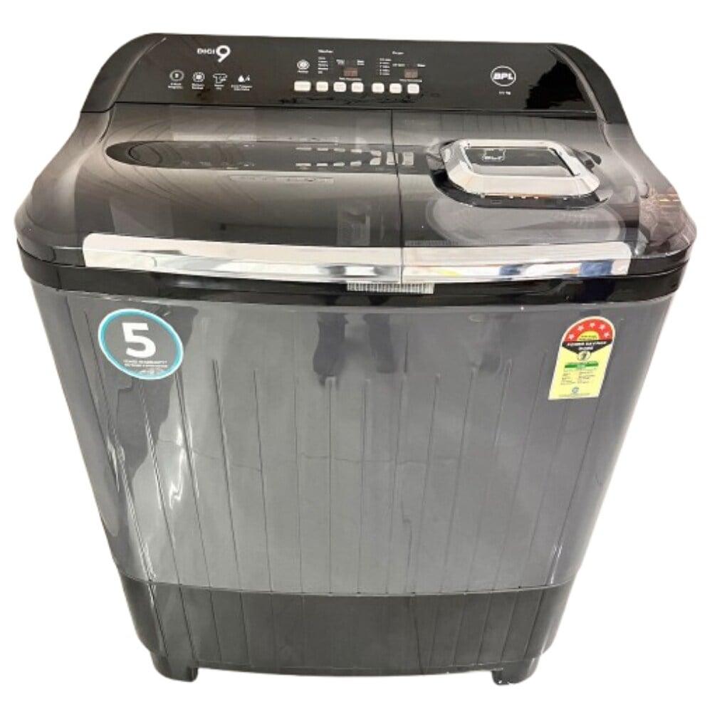 BPL 9 Kg Top Loading Semi Automatic Washing Machine, BWS-B90ERSKD, Black