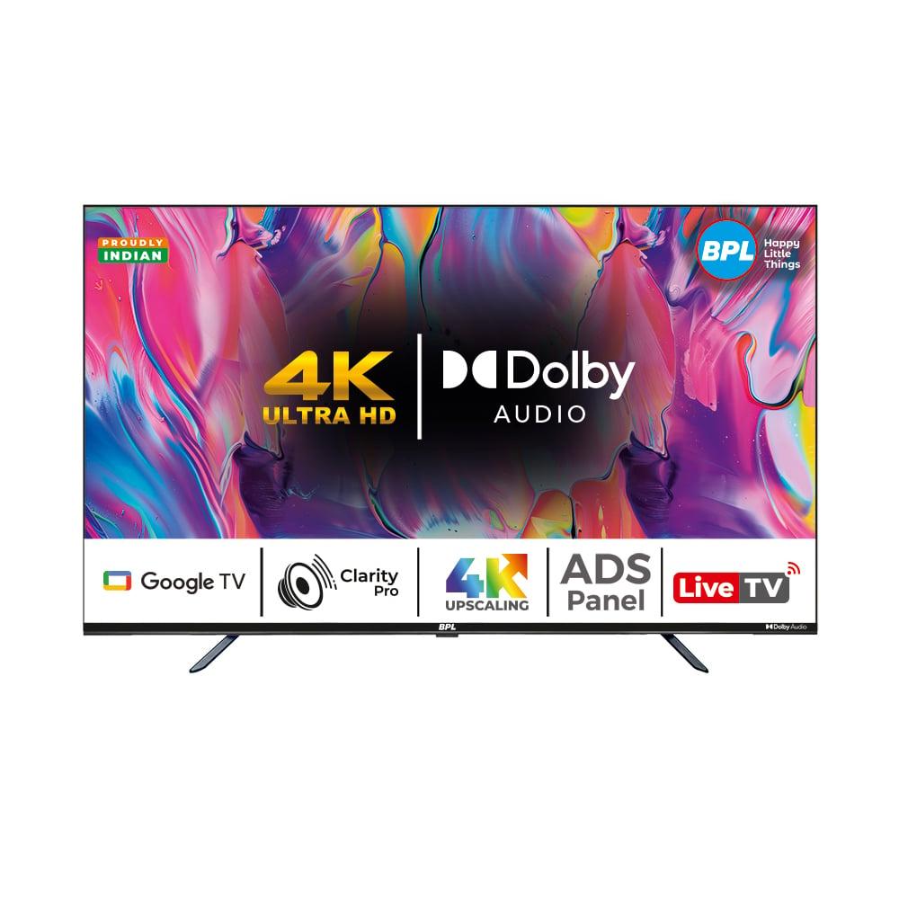 BPL 109 cm (43 inches), 4K Ultra HD SMART GTV with Dolby Audio, Black, 43UG510