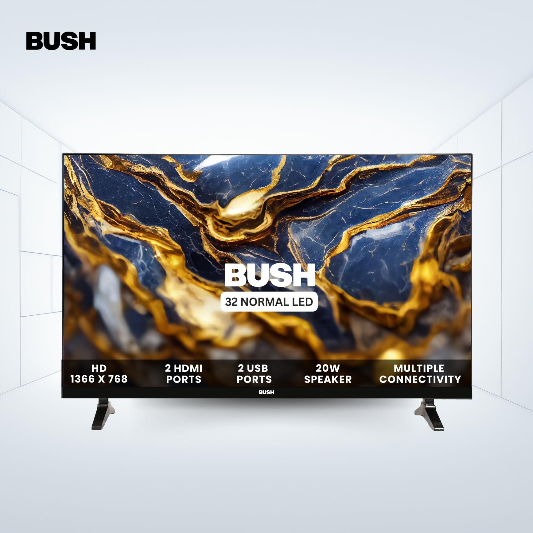 Bush 80 cm (32 inch) HD Normal LED TV, Black, JMK32