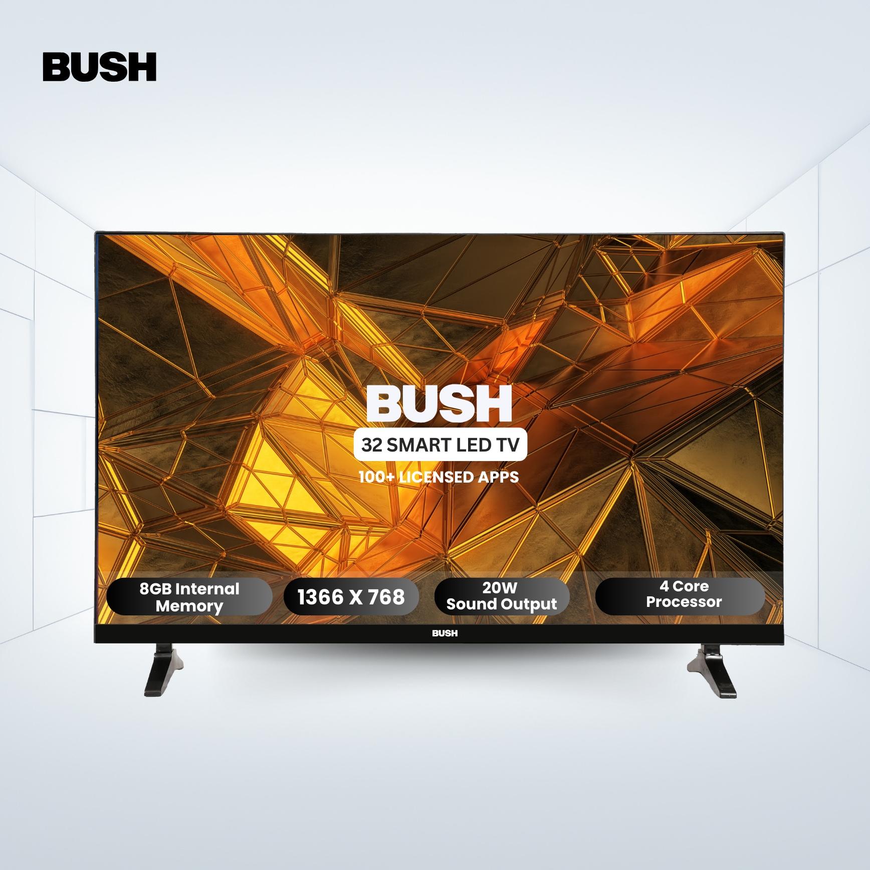 Bush 80 cm (32 inch) HD Smart LED TV, Black, JMK32 PRO