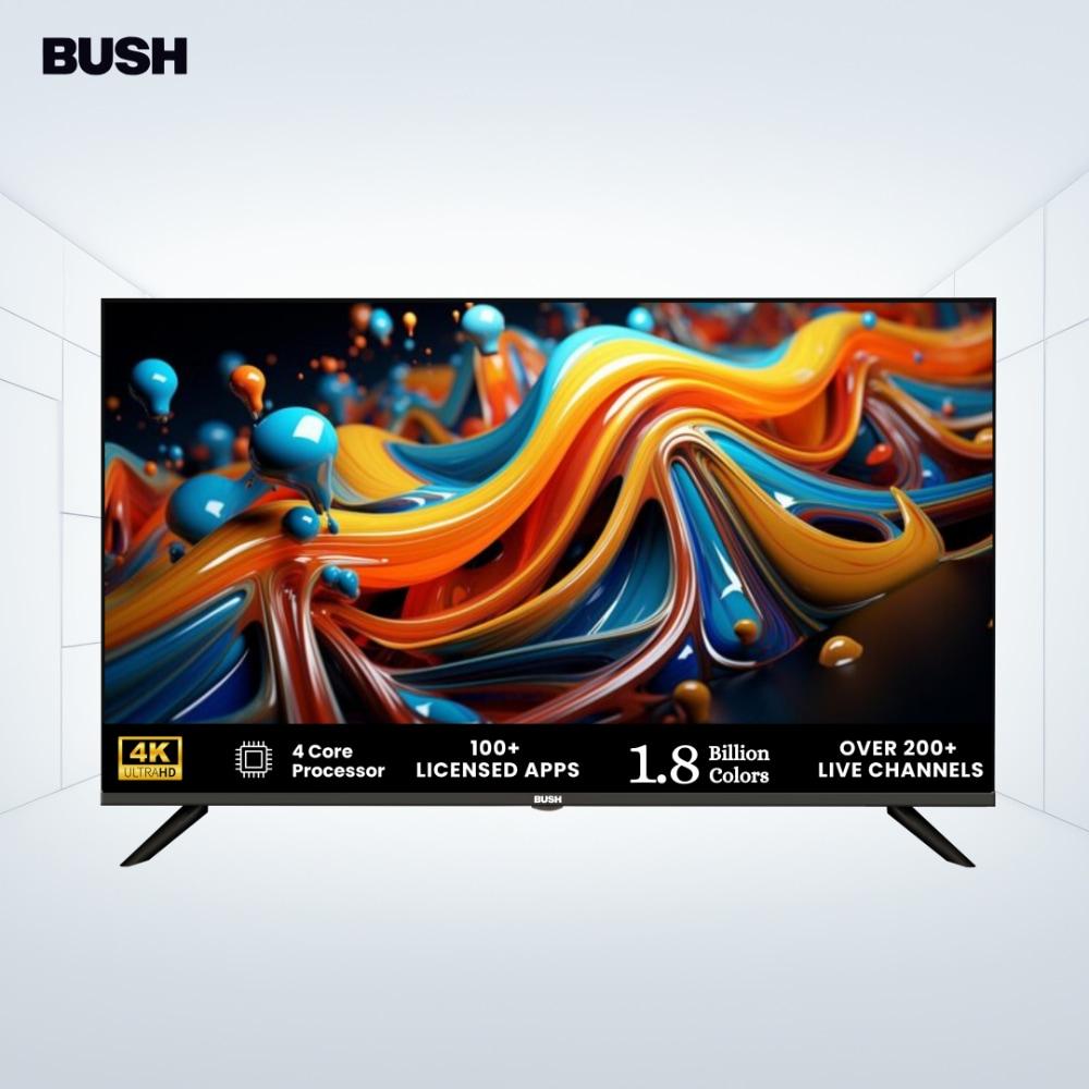 Bush 127 cm (50 inch) 4K Ultra HD Smart LED TV, Black, JMK50