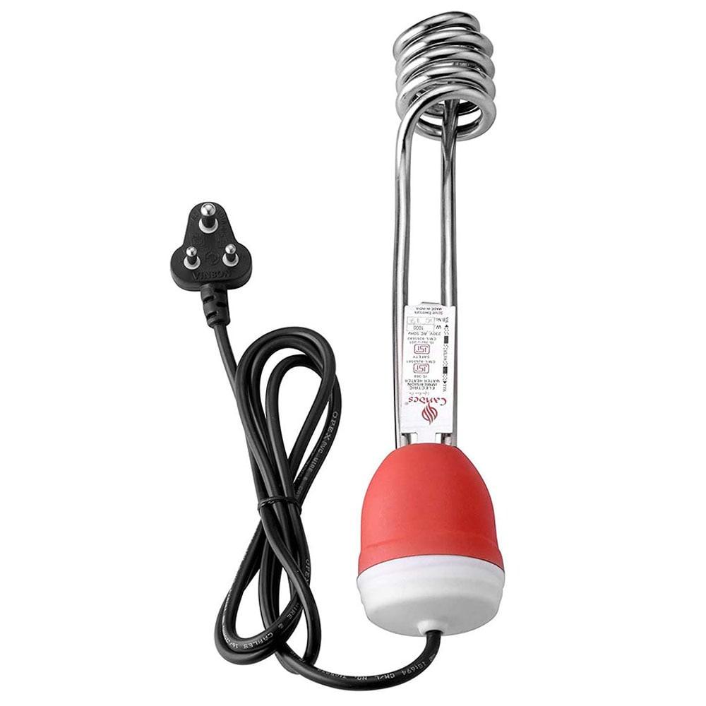 Candes Grand, 1500 Watts Immersion Water Heater, Shock Protection, 5 Star Rating, Red