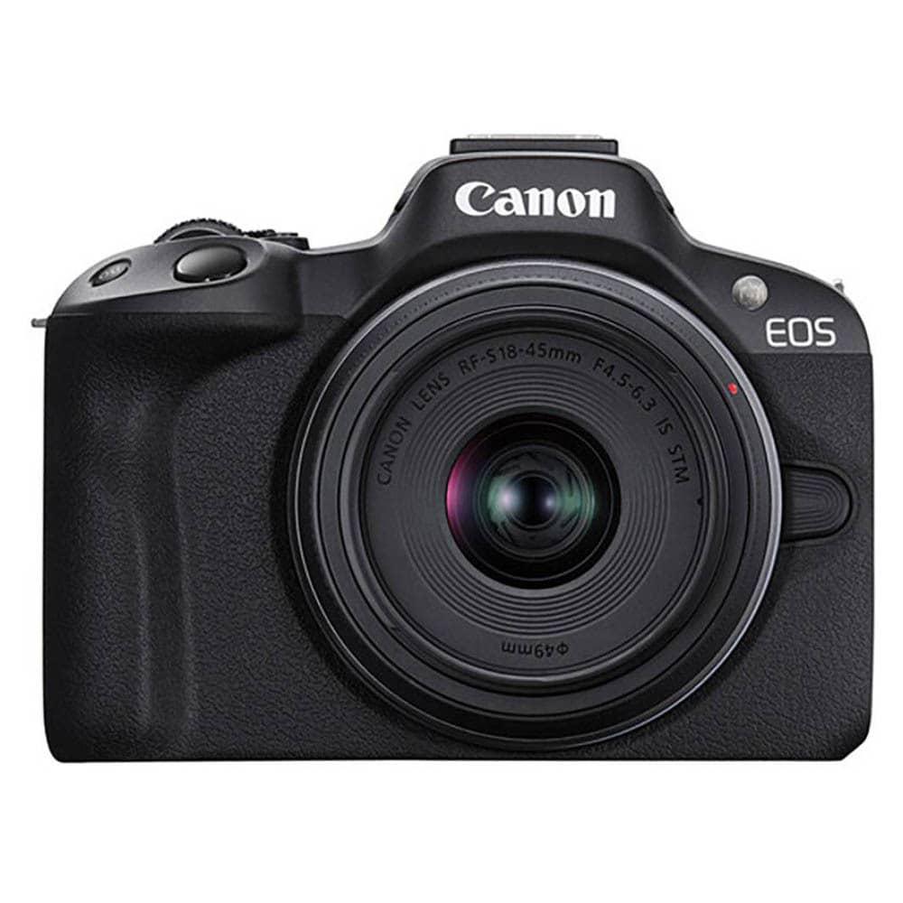 Canon EOS R50 Mirrorless Camera with Focal length 29-72 mm Lens Kit (RF-S18-45mm f/4.5-6.3 IS STM), Black