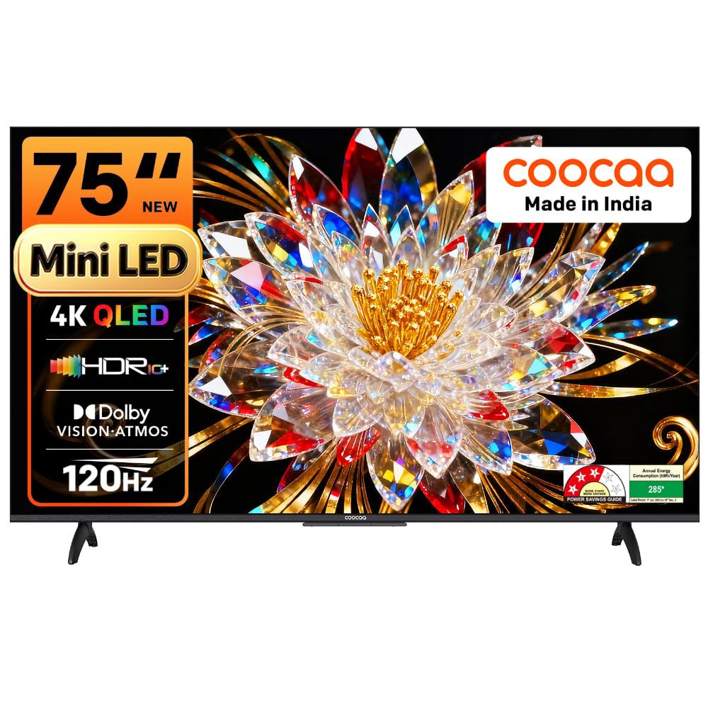 Coocaa 189 cm (75 inch) Ultra HD (4K) Mini LED Smart Google TV 2026 Edition (75MINI75Q)