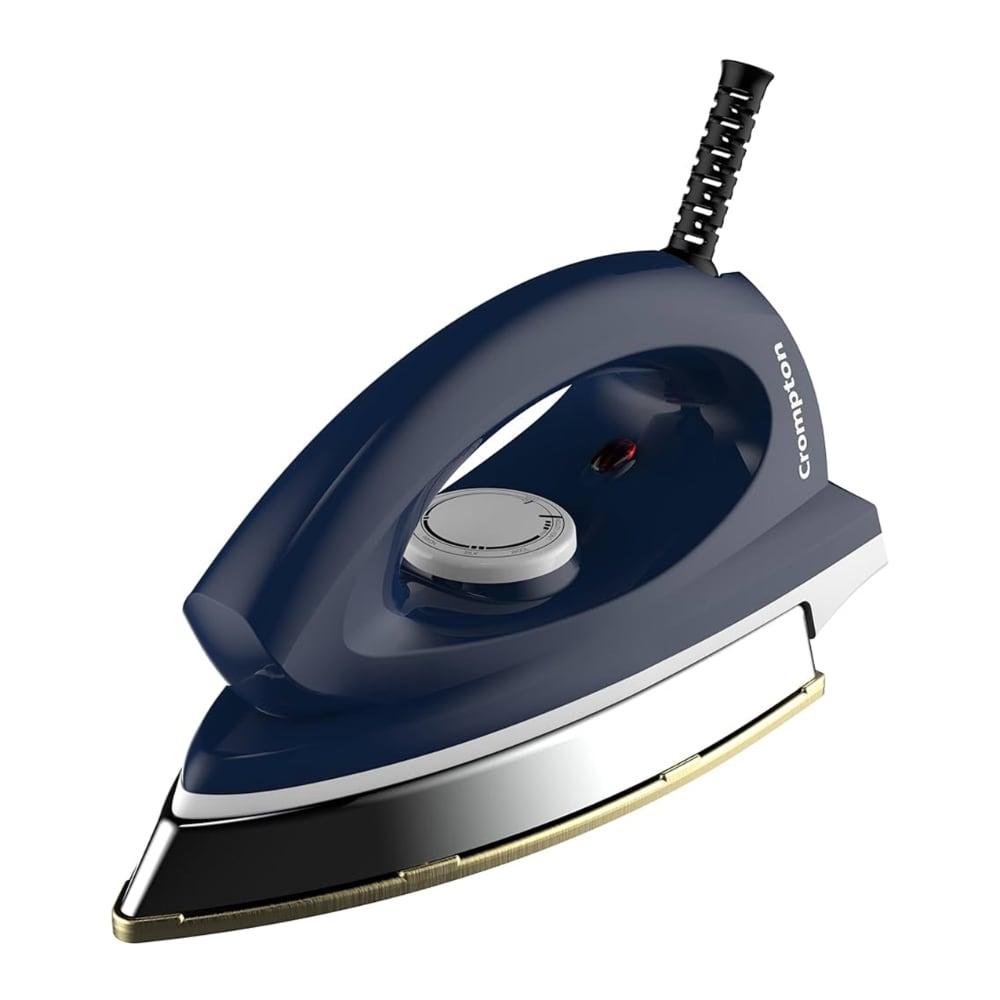 Crompton RHINOP Plus 1250 Watts Dry 1.8 kg Heavy Weight Iron, Blue