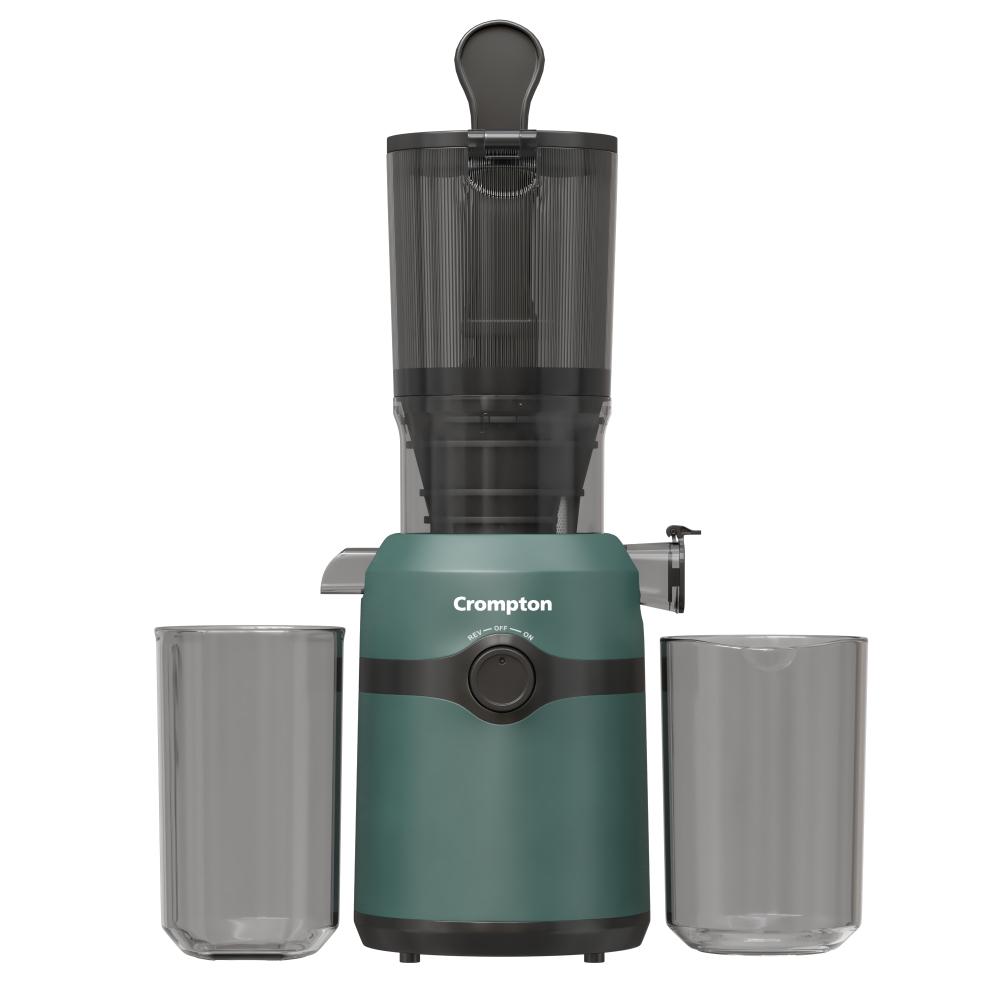 Crompton Ameo Fresh Cold Press Juicer 200 W, Black and Emerald