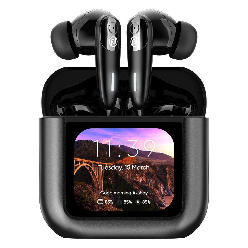 Noise View Buds Truly Wireless Bluetooth Earbuds, Metallic Black