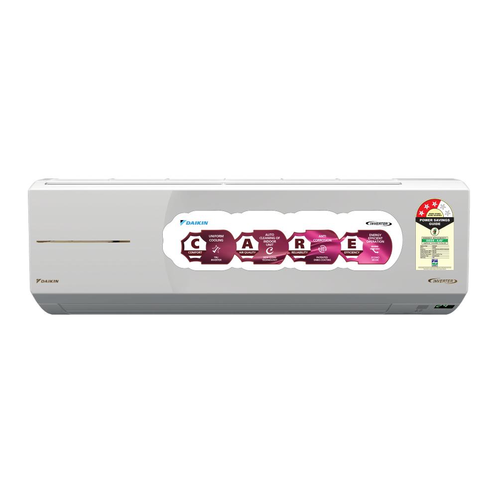 Daikin Hot & Cold 1.5 Ton 3 Star Inverter Split AC (Copper Condenser, FTHT50XV, White)