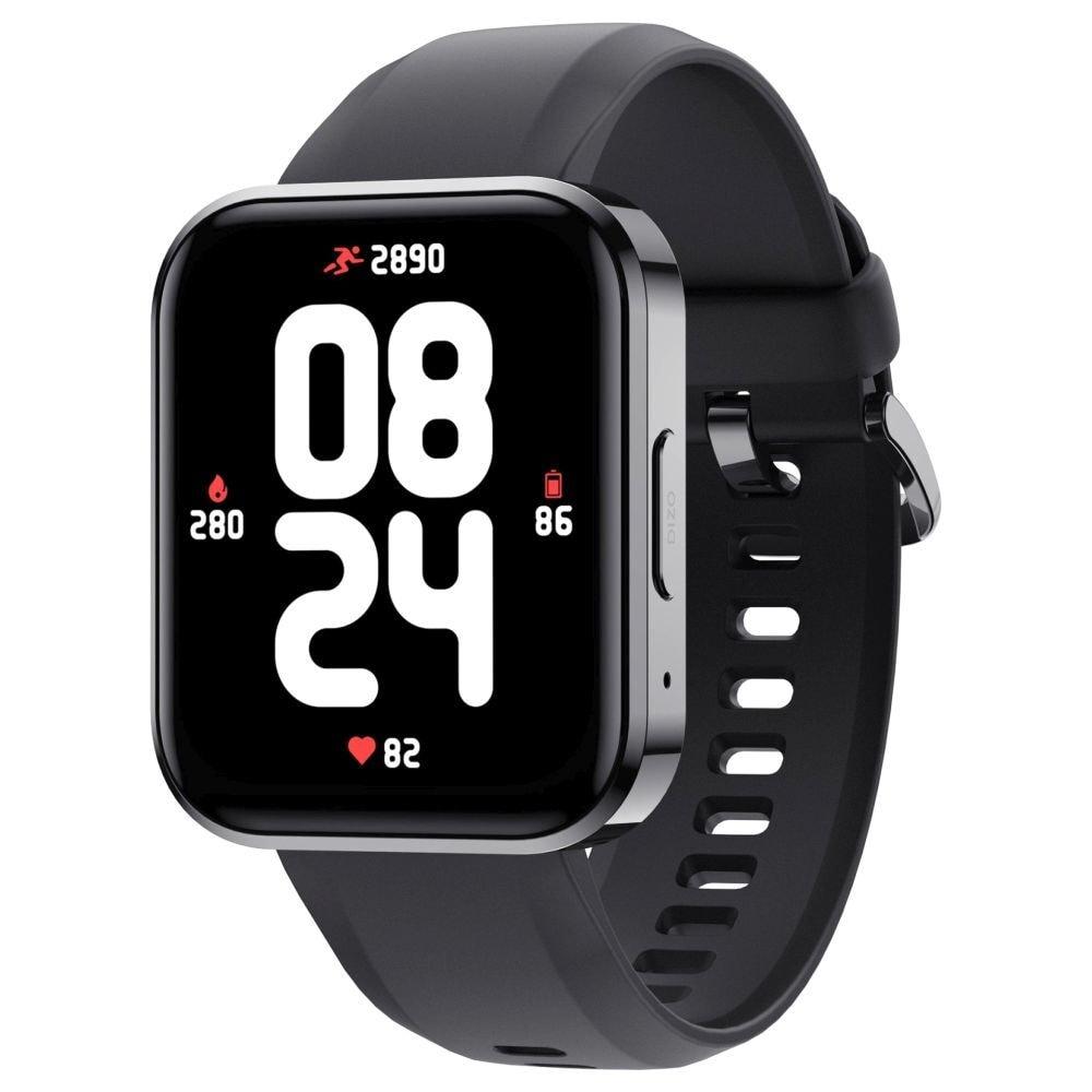 Dizo Watch R Talk Go by Real Me Techlife, 4.57 cm ( 1.8 inch) Display with Bluetooth calling , 7 Day Battery, 550 nits High Resolution Display, 2.5D Curved Glass , 150+ Watch Faces , One Year Warranty (Classic Black)