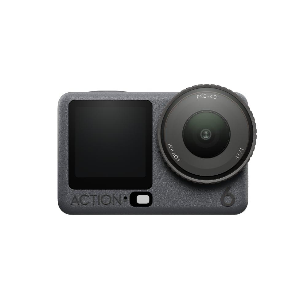 DJI Osmo Action 6 Standard Combo, Action Camera with 1/1.1 Square Sensor, Variable Aperture of f/2.0 f/4.0, Cold-Resistant, 4hrs Battery, Action Camera 4K Ideal for Quick Capture of Exciting Moments