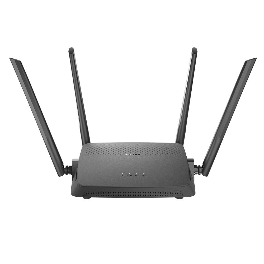 D-Link DIR-825 MU-MIMO 1 to 2 Gbps Gigabit Wireless Router, Dual Band, 1200 Mbps Wi-Fi Speed, 5 Gigabit Port, 4 External Antenna, Router/Access Point/Repeater Mode, Black