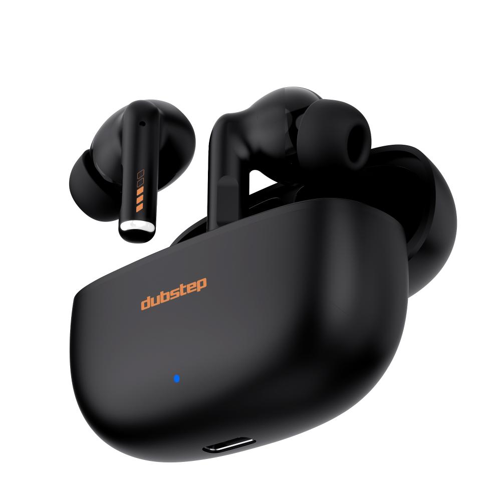 Dubstep Buzz X11 Wireless Earbuds with 60 Hrs Playtime, 13 mm Neodymium Drivers, XBass Technology, ENC Mics, Type-C Fast Charging (Phantom Black)