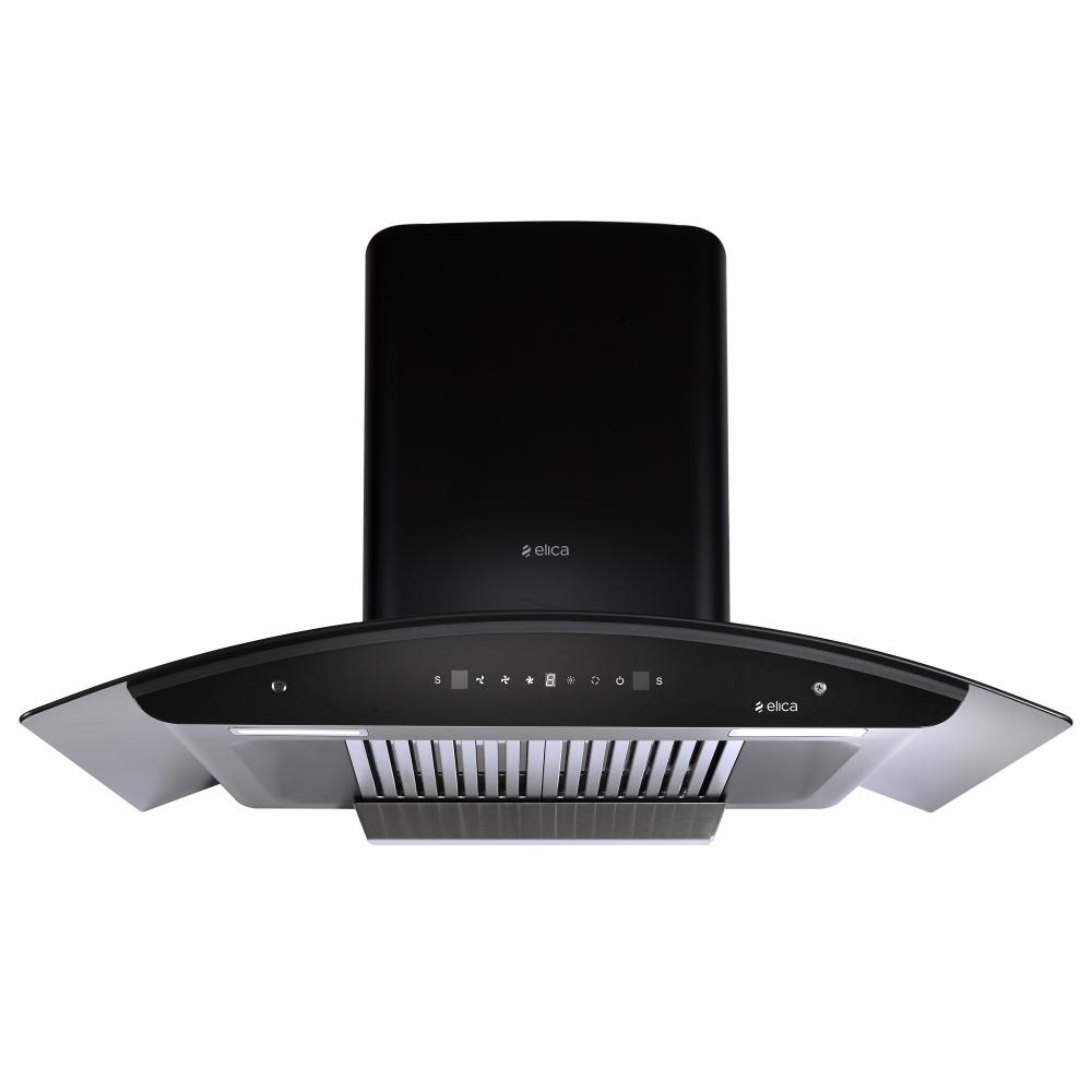 Elica WD TBF HAC 90 MS NERO Kitchen Hood, Black