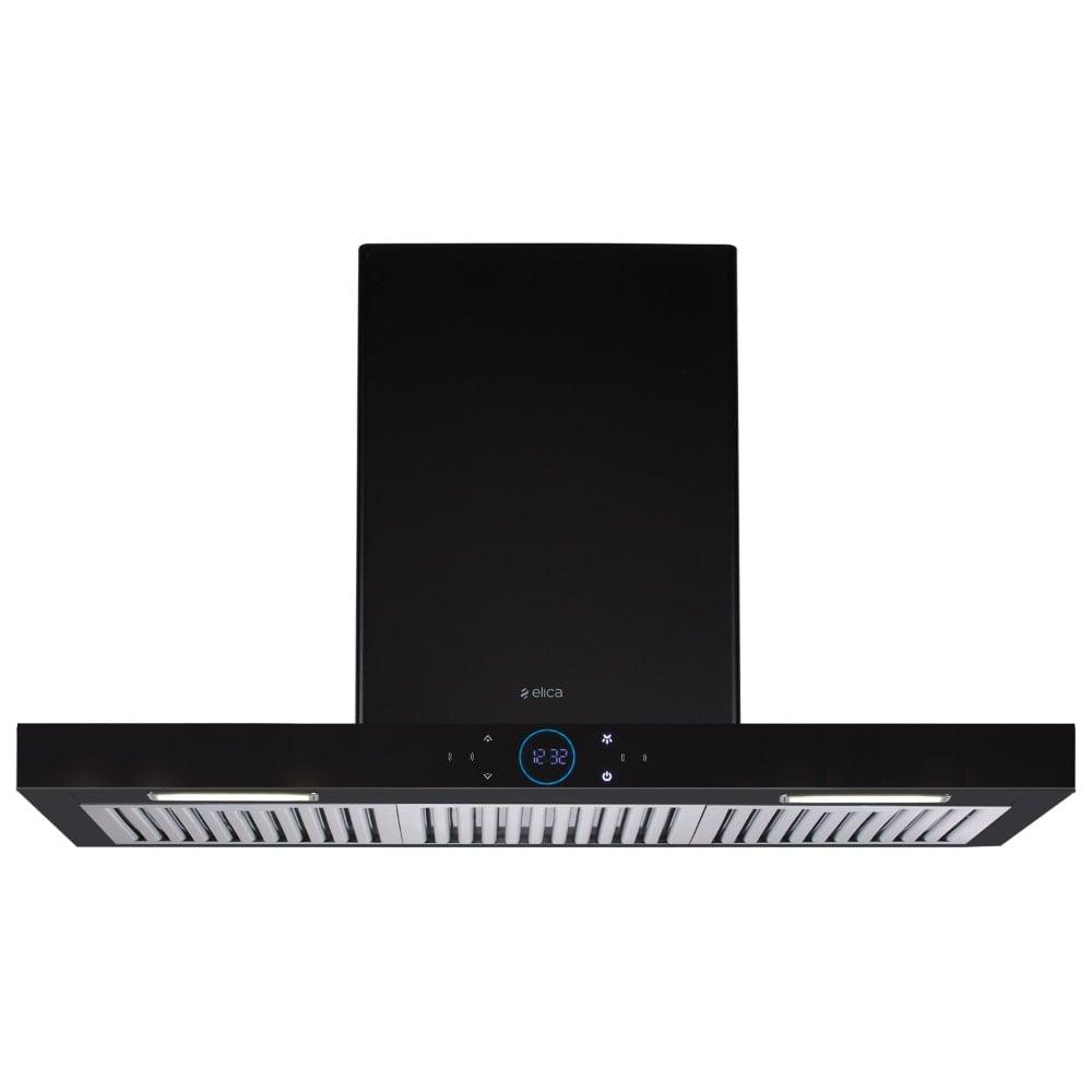 Elica ISMART SPOT H6 BF LTW 90 NERO Kitchen Hood, Black