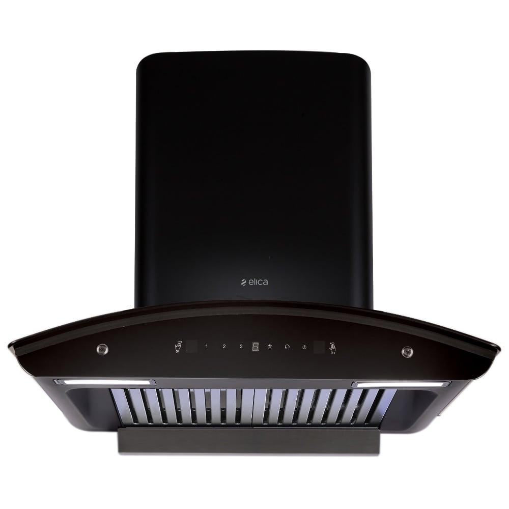 Elica BFCG 600 Nero Kitchen Hood, Black