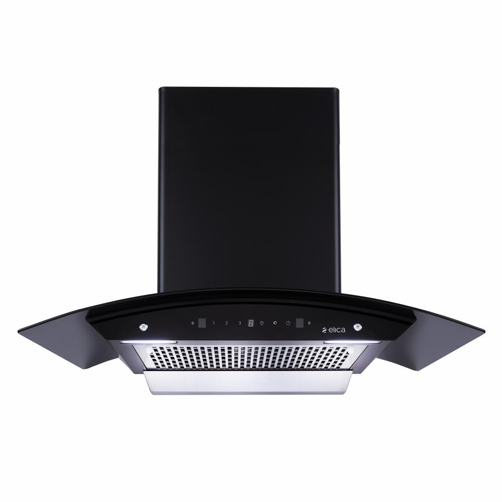 Elica WDFL 906 Nero Kitchen Hood, Black
