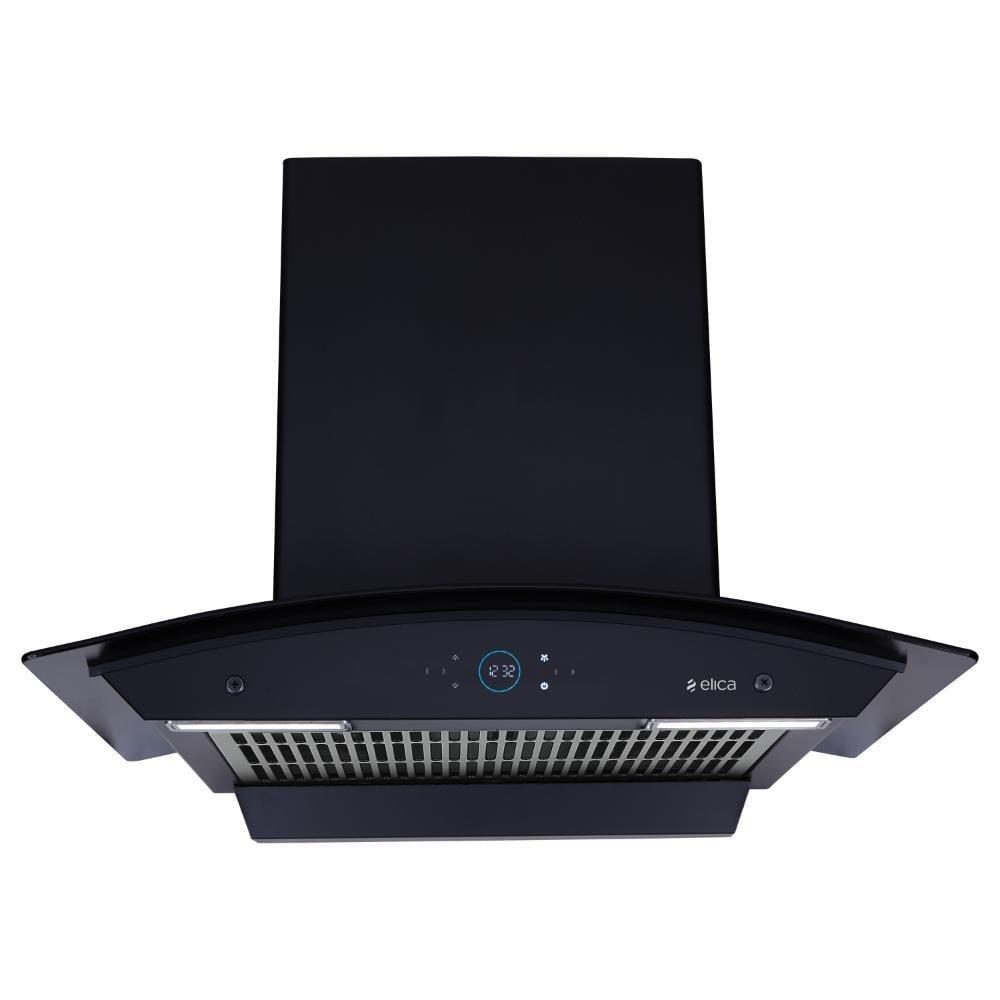 Elica Ismart Glace FL HAC 60 Nero Kitchen Hood, Black