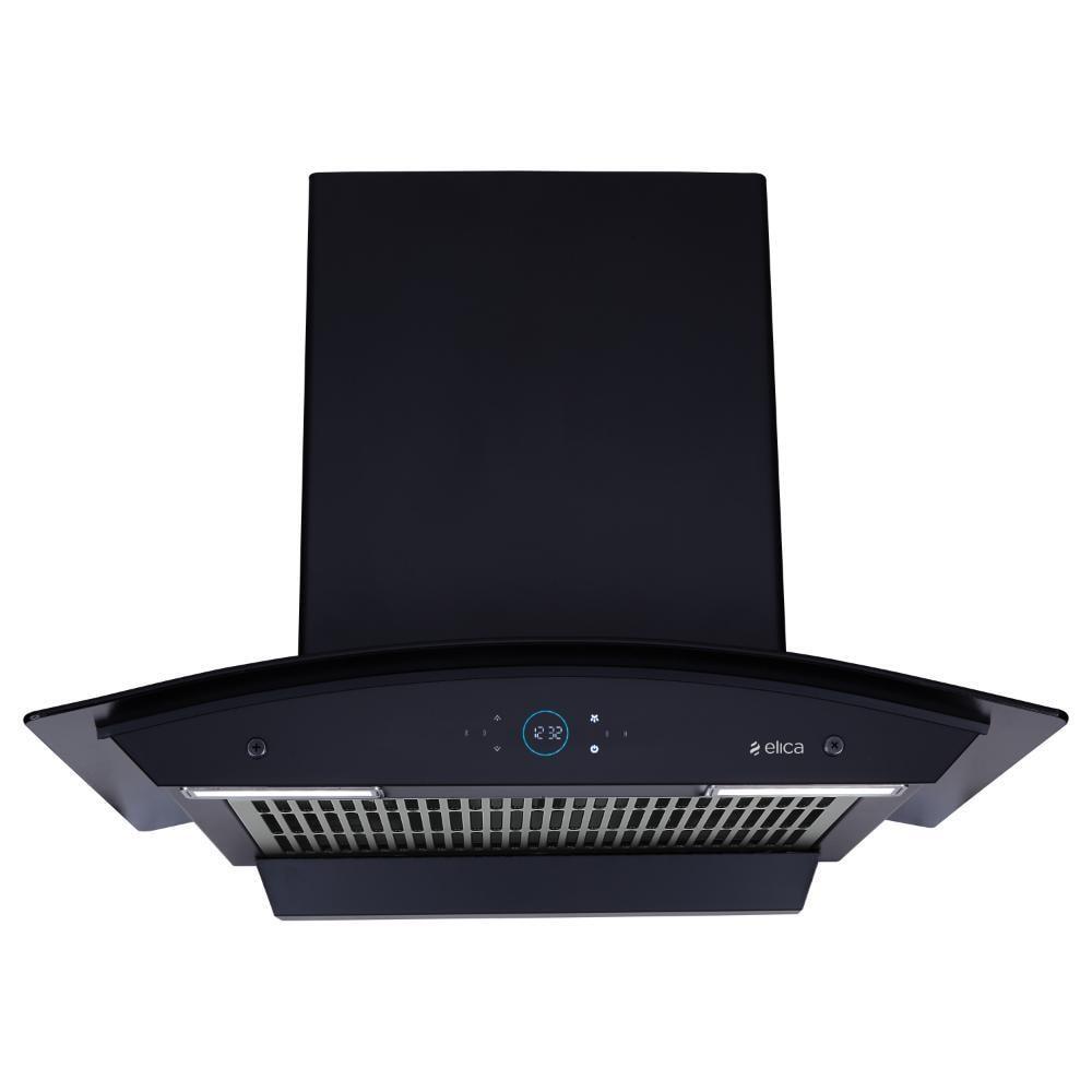 Elica Ismart Glace FL HAC 60 Nero Kitchen Hood, Black