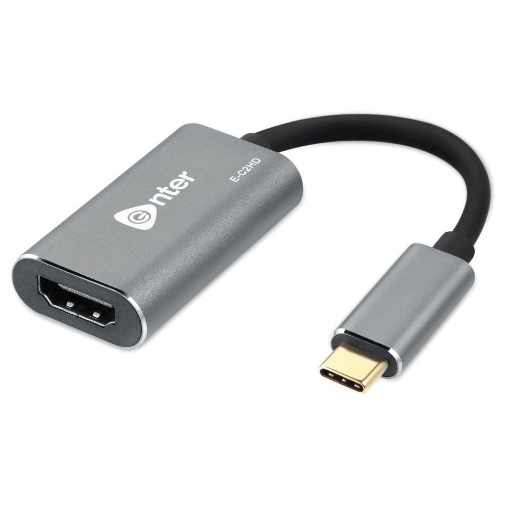 Enter E-C2HD Type C to HDMI Adapter with Output Upto 4K Resolution
