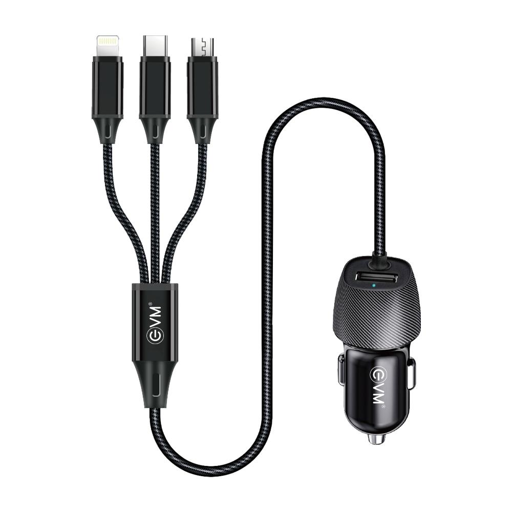 Buy EVM EnPlug 3-in-1 Car Charger, EVM-CCR-02 at Reliance Digital