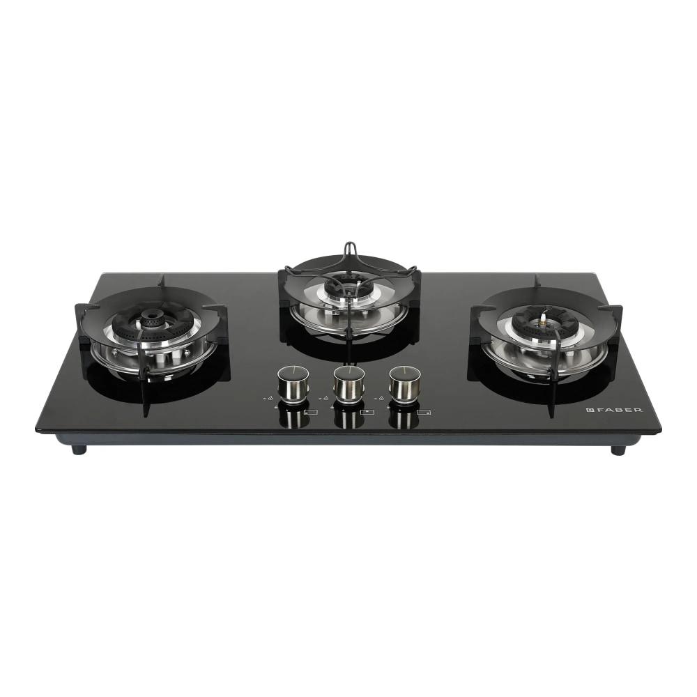 Faber Superia HT763 Auto Ignition 3 Brass Burners Cooktop