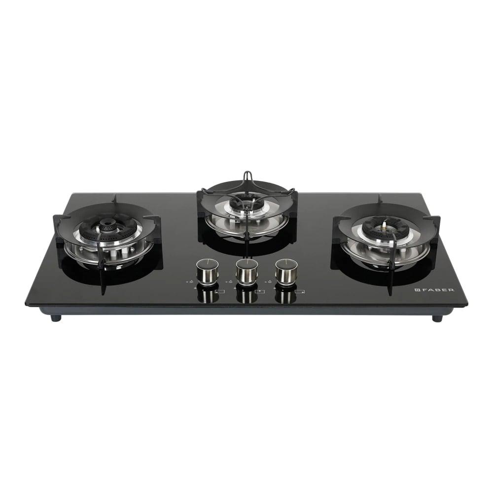 Faber Superia HT763 Auto Ignition 3 Brass Burners Cooktop