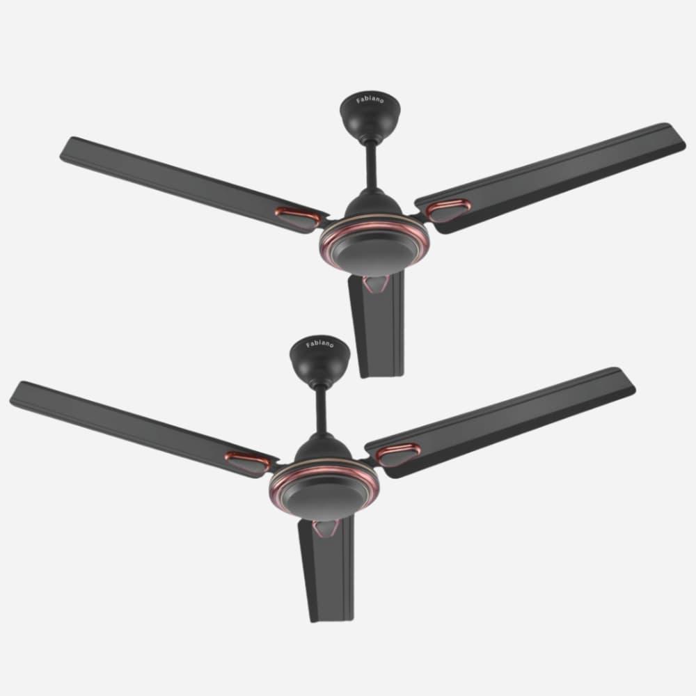 Fabiano Jupiter 3 Star BEE Rated Ceiling Fan, Brown, 1200 mm, Pack of 2