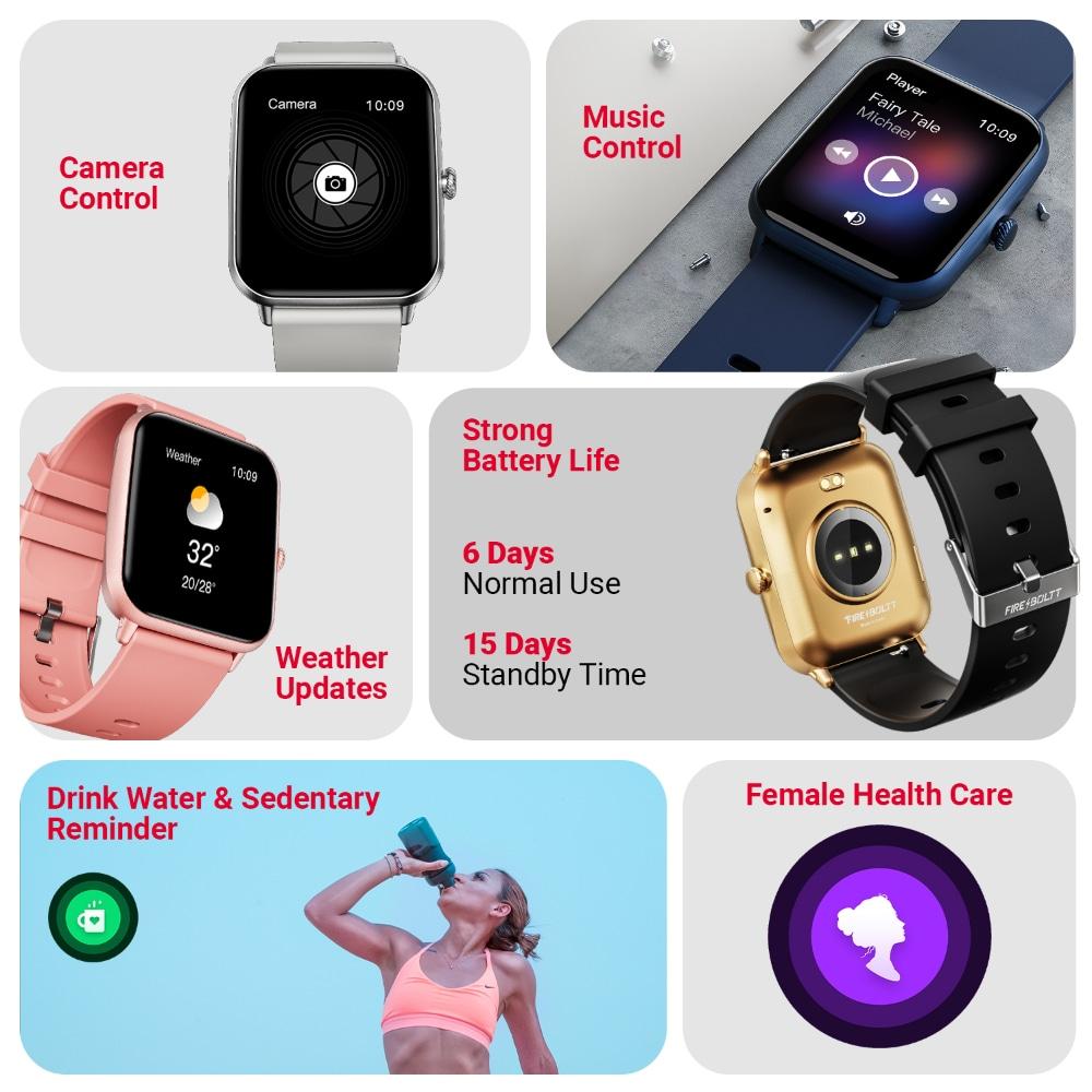 FireBoltt Ninja Call Pro Plus Black Smart Watch - Image 2