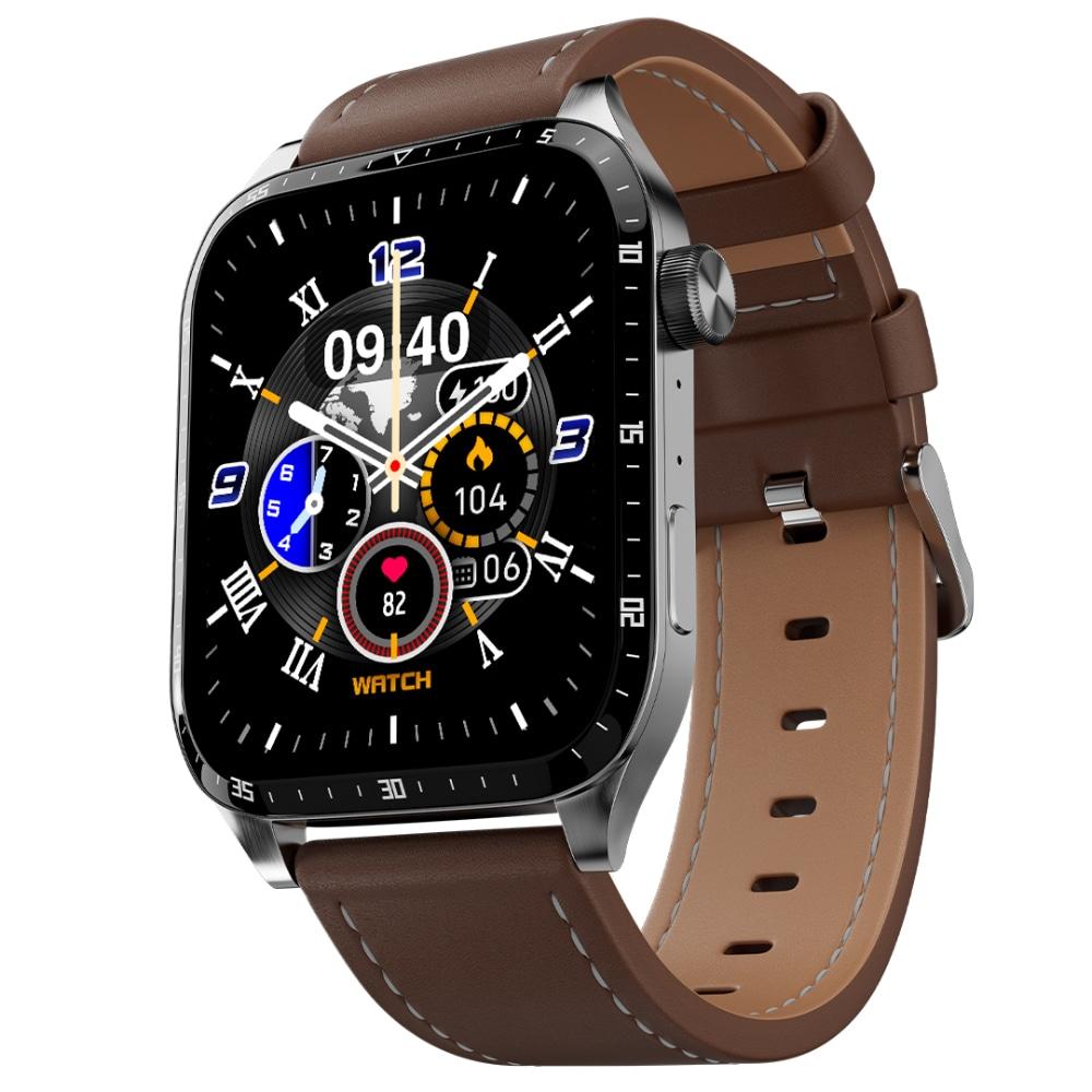 Fire-Boltt Atlas Smartwatch with 4.95 cm (1.95 inch) HD Display, Bluetooth Calling, Upto 5 Days Battery, 108 Sports Modes & 200+ Watch Faces, AI Voice Assistant, IP68 Water Resistant (Brown Leather)
