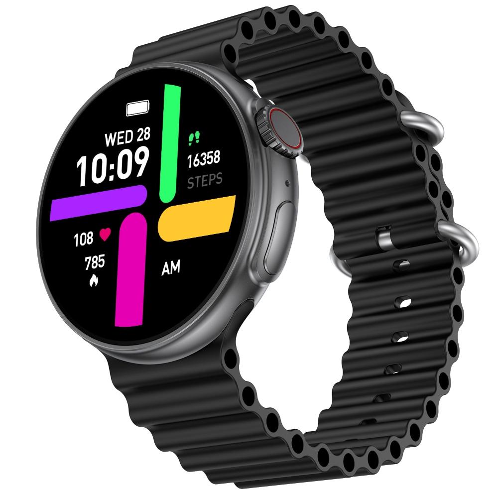 Fire-Boltt Asteroid 1.43 inch (3.63 cm) Super AMOLED Display Smart Watch, One Tap Bluetooth Calling, 466 x 466 px Resolution, 123 Sports Modes, in-Built Voice Assistance, 350mAh Large Battery (Black)