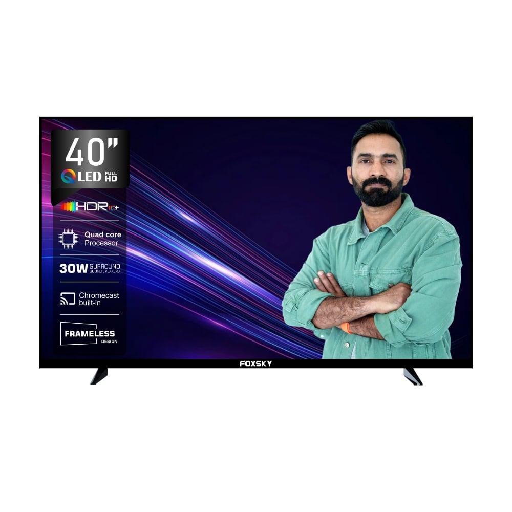 Foxsky 101 cm (40 inch) Full HD Smart LED TV 40FS-Voice (Black) 2025
