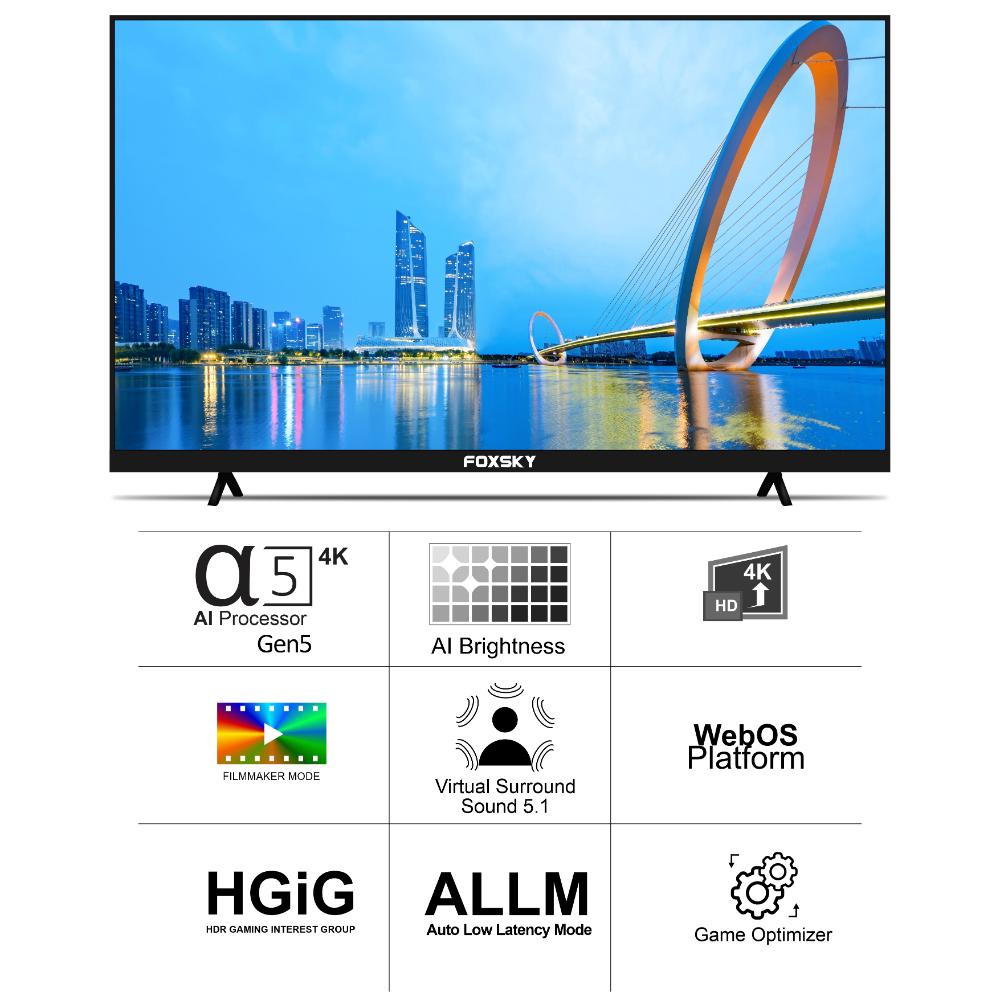Buy Foxsky 126 cm (50 inch), 4K Ultra HD LED Smart Google TV with