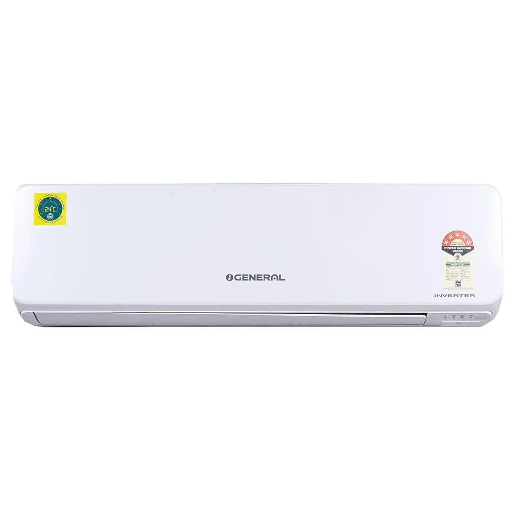 O'General 1.5 Ton 5 Star Inverter Split AC, ASGG18CGTB (Coanda Airflow, PM 2.5 Filter,5 Speed Fan Control, Blue Fin Condenser, 100 Percent Copper)