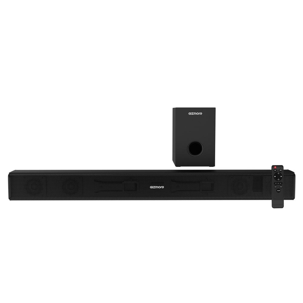 GIZMORE BAR6000 60 W RMS Wired Soundbar with 360 Degree Surround Sound & Extra Deep Bass Subwoofer, Wall Mounted, Multi Connectivity & Remote Control connect with Mobile TV/PC and Projector