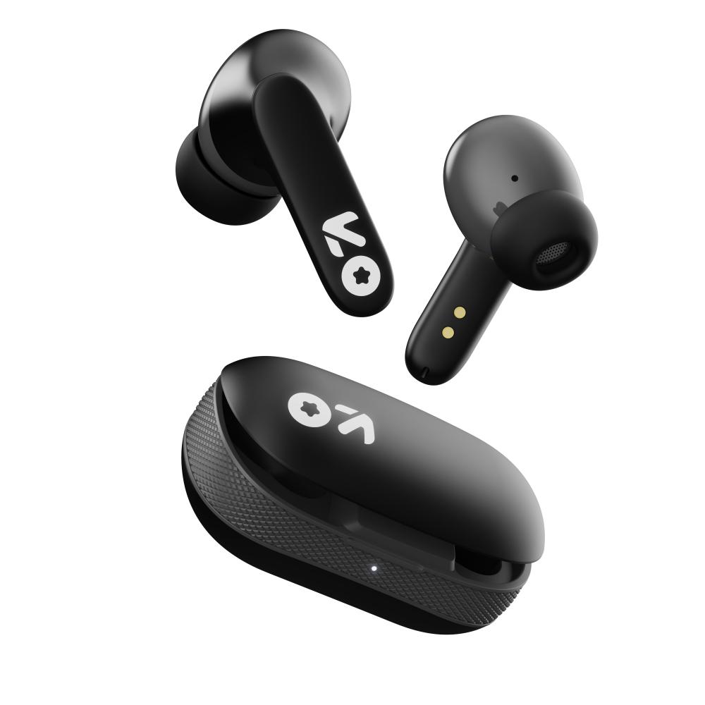 GOBOULT TWS Y1 True Wireless Earbuds with ZEN Tech ENC Dual Mics, 50 Hours Playtime, Rich Bass BoomX Technology and IPX5 Water Resistant (Black)