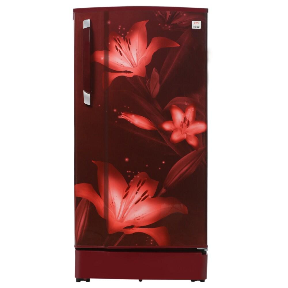 Godrej Edge 180 L Direct Cool Single Door Refrigerator, Berry Wine, RD EDGE 205A THF BR WN Non Base drawer