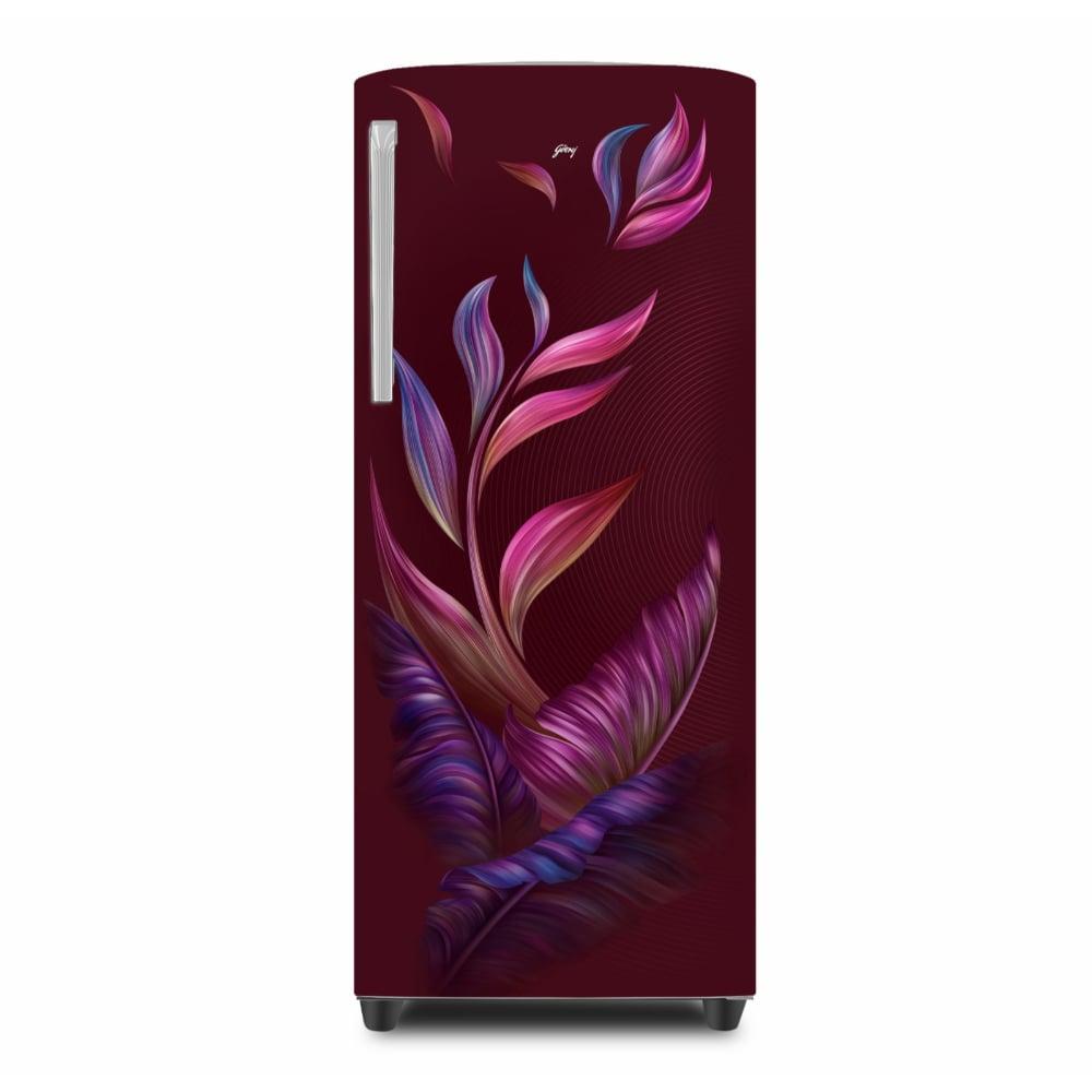 Godrej EMARVEL 268 L 3 Star Direct Cool Refrigerator with Advanced Inverter Technology, Fuse Wine, 290CNTHI FU WN