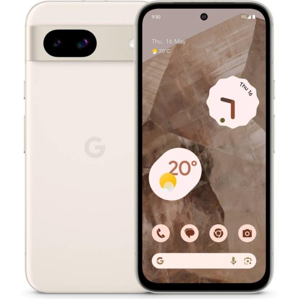 Google Pixel 8a 128 GB, 8 GB RAM, Porcelain, Mobile Phone