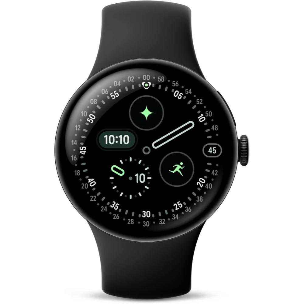 Google Pixel Watch 4 41 mm Smart Watch with Matte Black Active Band