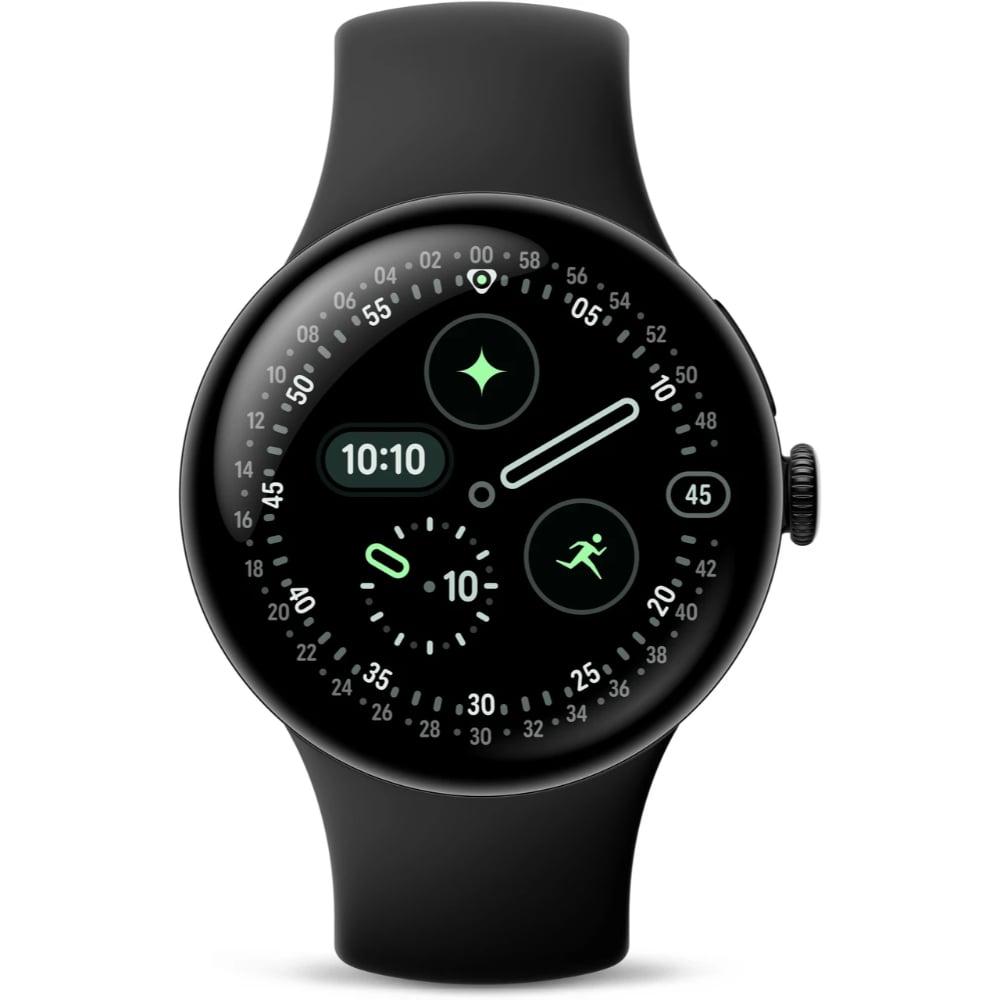 Google Pixel Watch 4 41 mm Smart Watch with Matte Black Active Band