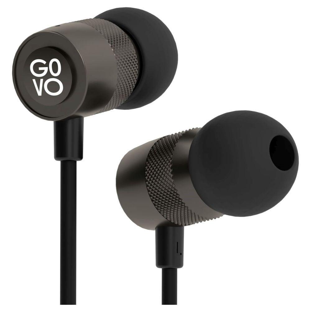 Govo GoBass 910 Wired Earphone with Super Bass, Black