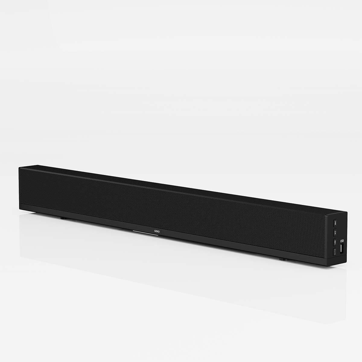 GOVO GOSURROUND 410 , 2.0 Channel with HDMI and Optical, Wireless Bluetooth Soundbar, RMS Output 40 W (Platinum Black), 80 Watts