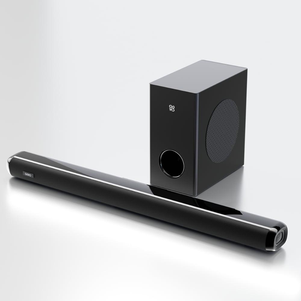 GOVO GoSurround 850 Pro, 200 W Sound bar, 2.1 Channel Home Theatre, 16.51 cm (6.5 inch) subwoofer, HDMI, Opt, AUX, USB and Bluetooth, 3 Equalizer Modes, Stylish Remote and LED Display (Black)