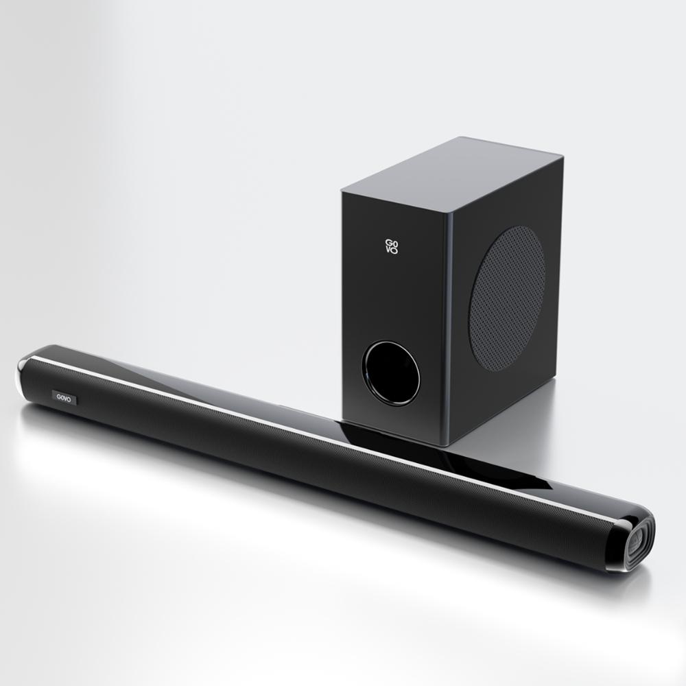 GOVO GoSurround 850 Pro, 200 W Sound bar, 2.1 Channel Home Theatre, 16.51 cm (6.5 inch) subwoofer, HDMI, Opt, AUX, USB and Bluetooth, 3 Equalizer Modes, Stylish Remote and LED Display (Black)