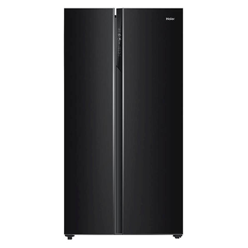 Haier 602 Litres Side-by-Side Refrigerator with Convertible Fridge, Black Steel HRS-682KS