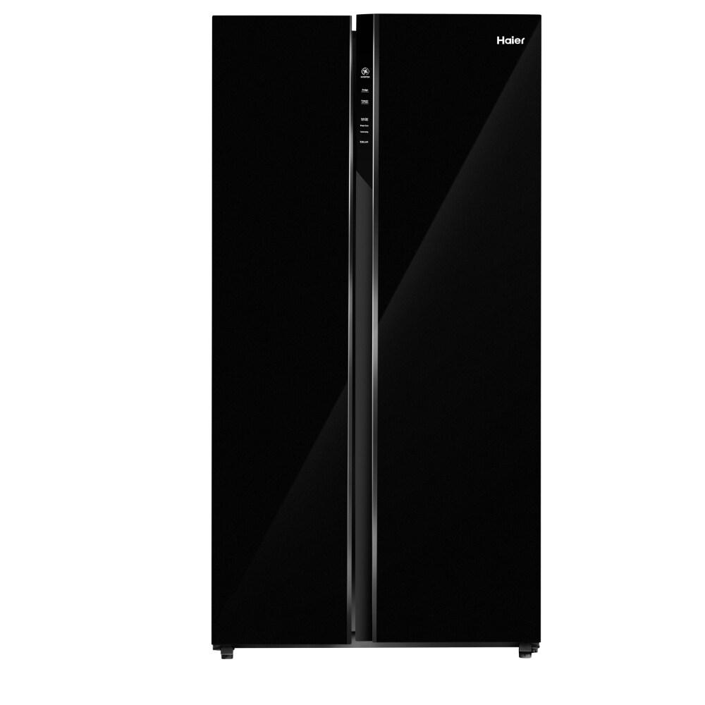 Haier 602 L Wi-Fi Enabled Side By Side Refrigerator, Black Glass, HRS-682KGU1