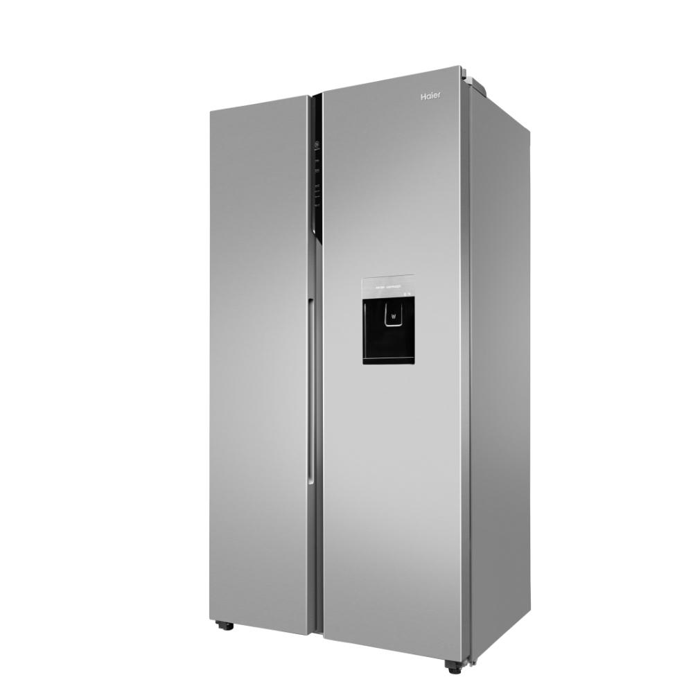 Haier 596 L 3 Star Side by Side Refrigerator (HRS-682SWDU1, Shiny Silver)