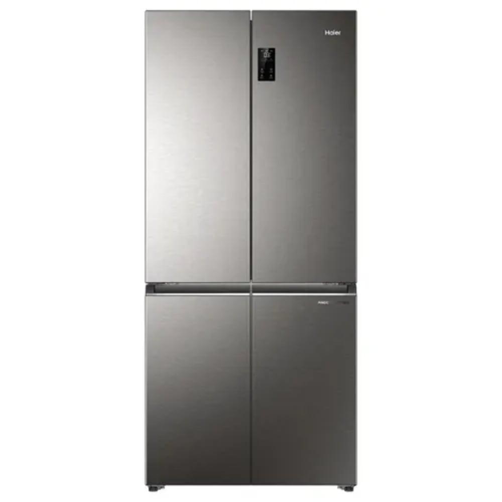 Haier 520 L, 4 Door Side by Side Refrigerator with 85% Convertible Fridge Space & Expert Inverter Technology (HRB-600IS, Inox Steel)